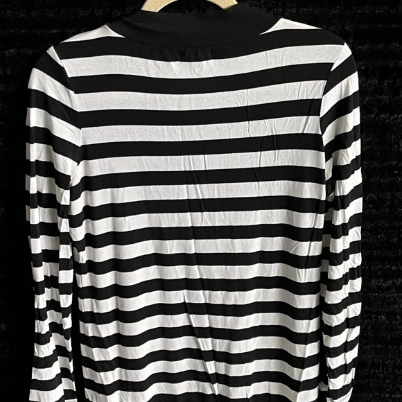 Kenneth Cole Reaction Long Sleeve Striped Top - Picture 2 of 3